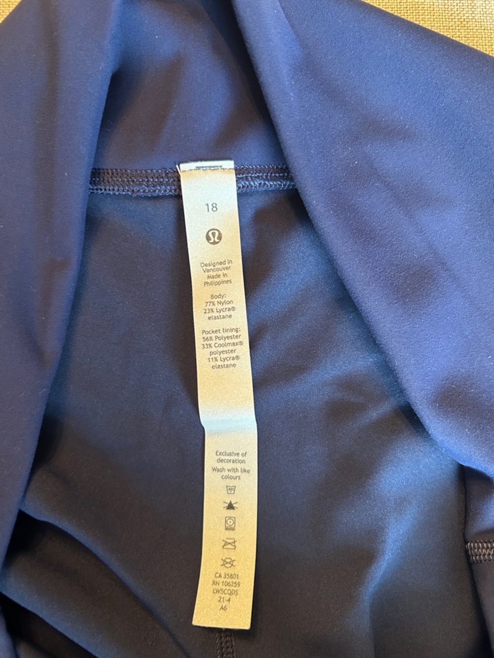 lululemon Wunder Train High-Rise Tight 25" size 18 - Picture 2 of 6